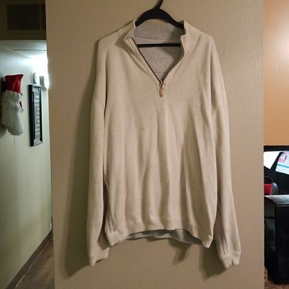TOMMY BAHAMA Men's large 1/2 zip sweater